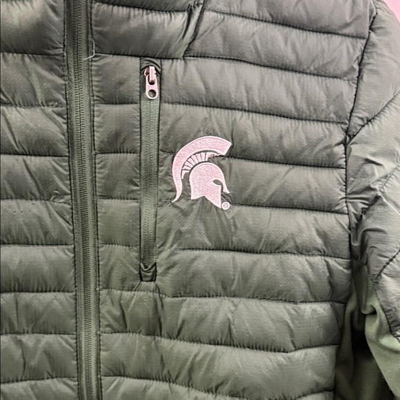 Michigan State University Spartans Kids Puffer Coat Jacket Size Small 8-10 - Picture 3 of 8